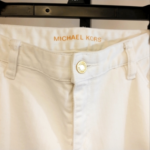 Michael Kors Jeans White Ankle Length Boot Cut Size 8 - Picture 7 of 10